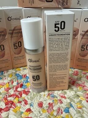 Full Coverage Liquid Foundation SPF 50 — Natural Beige